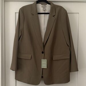 H&M Taupe Oversized Blazer